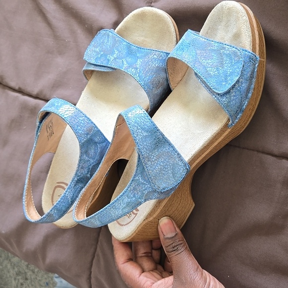 Dansko Blue Clog Strap Sandals Summer Casual Comfort Shoes - Picture 10 of 11